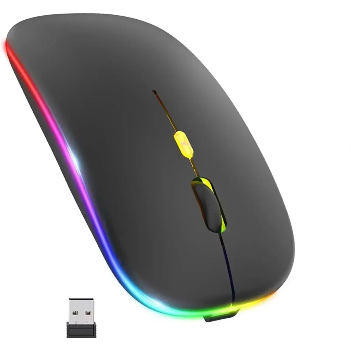 M40 Şarjlı Kablosuz Mouse 800/1200/1600dpi 2.4Ghz Rgb Ledli - Favorisepet